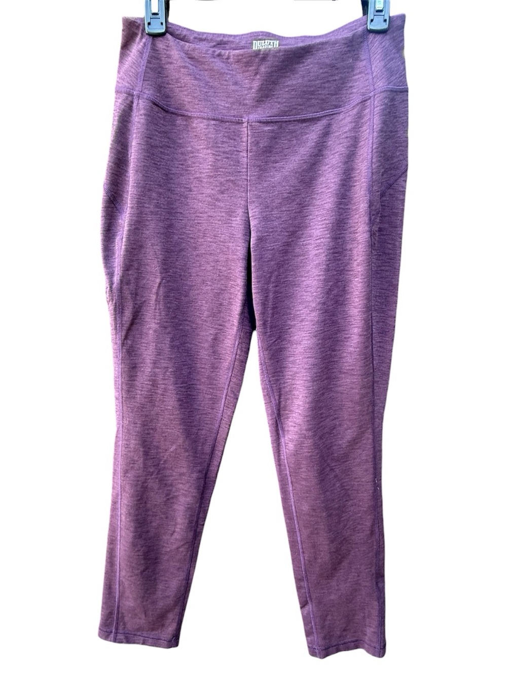 Duluth Trading Co NoGA Classic Slim Leg Pants Eggplant Heather Small 29